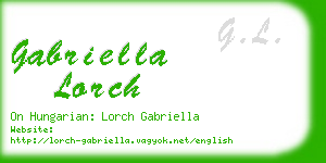 gabriella lorch business card